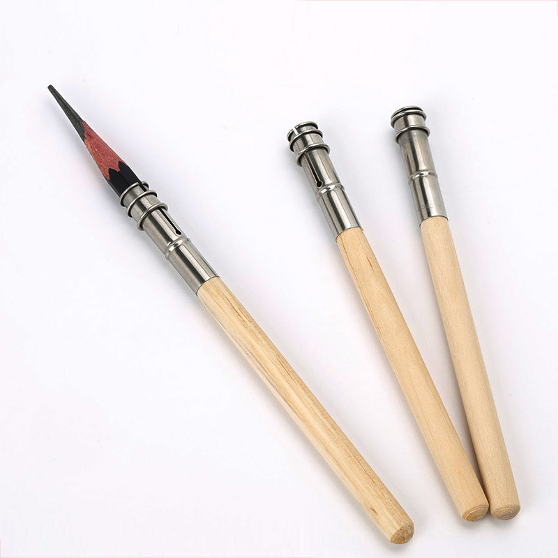 5Pcs Pencil Extension Pen Extender Pencil Double Head Writing Instruments 