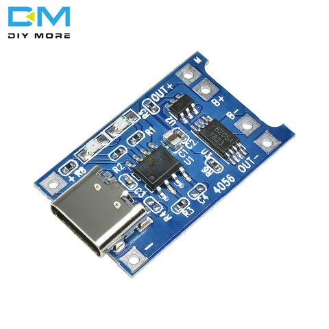 5PCS 5V 1A Type-c USB 18650 TC4056A Lithium Battery Charger Module Charging Board With Protection Dual Functions 1A Li-ion Board ► Photo 1/6