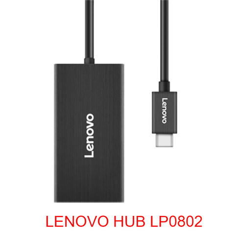 Lenovo type-c extension dock USB3.0 HUB splitter usb-c to cable network card port converter LP0802 extension dock ► Photo 1/1