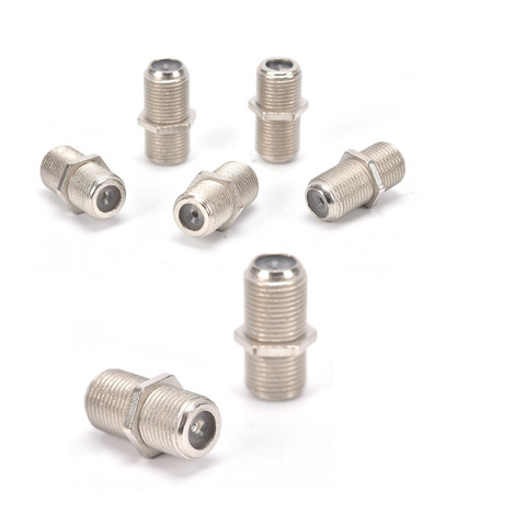 10pcs F Type Coupler Adapter Connector Female F/F Jack RG6 Coax Coaxial Cable Used In Video Or 1pcs SMA RF Coax Connector Plug ► Photo 1/6