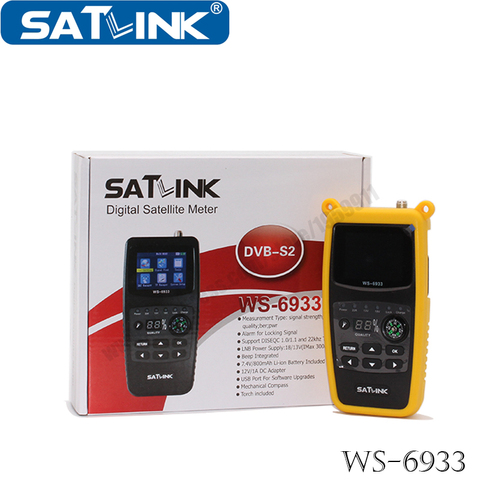 Orignal Satlink WS 6933 HD Satellite Finder For Satellite TV Receiver Support HD Output Digital Satellite Meter ► Photo 1/6