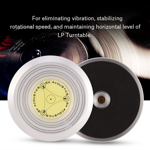 50/ 60Hz Bubble Level Speed Detection Turntable LP Vinyl Disc Record Stabilizer Clamp  ► Photo 1/6
