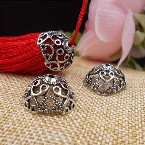 20pcs/lot Tibetan Silver Big Size Bead Caps Receptacle 20x9mm Tassels Caps Fit DIY Craft Jewelry Making Findings & Accessories ► Photo 1/3