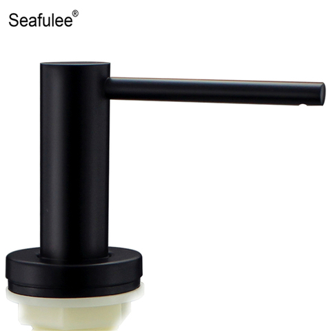 Black Built In Solid Stainless Steel Kitchen Soap Dispenser Easy Installation Hand Liquid Soap Pump ► Photo 1/6