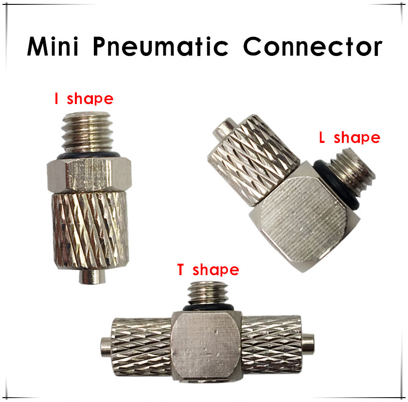 40 Pcs M5-4mm Straight Pneumatic Pipe Air Hose Quick Fitting Mini Connector 