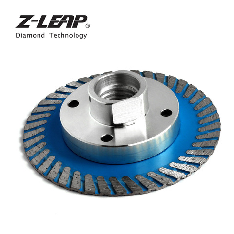 Z-LEAP 75mm Diamond Mini Turbo Cutting Blade With Removable Flange M14 5/8-11 Diamond Carving Disc Saw Blade For Stone Granite ► Photo 1/6
