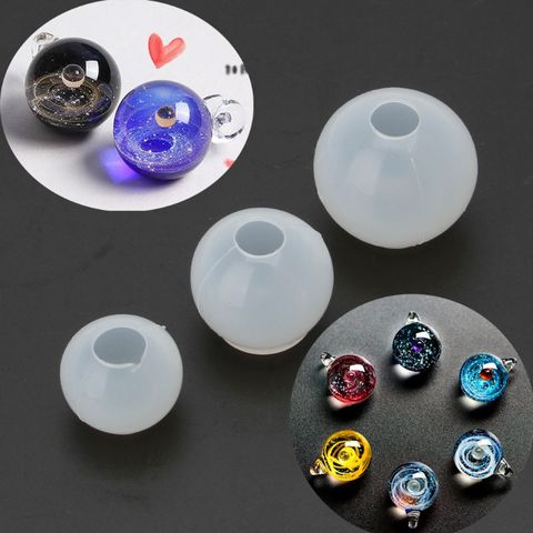 20 25 30mm Universe Ball Pendant Shpe Type Epoxy Resin Silicone Mold for Jewelry Pendant Jewelry Making Tools Different Sizes 1P ► Photo 1/6