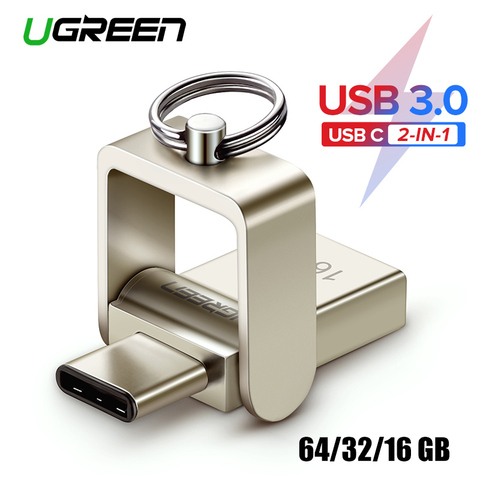Ugreen USB Flash Drive 3.0 USB C OTG Pendrive 64 32GB For Samsung Galaxy S9 Plus Note 9 For Xiaomi Redmi5 Memory Stick Pen Drive ► Photo 1/6
