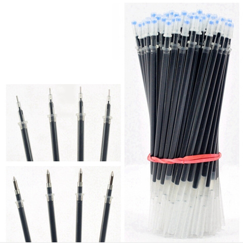 50 Pcs/lot Gel Pen Refills 0.38 / 0.5mm Classic Blue Red Black Ink Replaceable Refill for Writing 13 CM Office School Supplies ► Photo 1/6