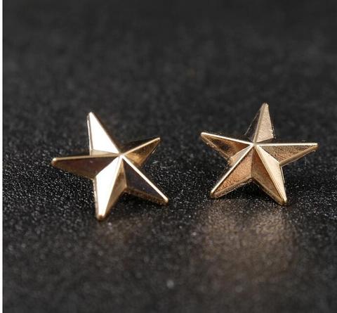2022 New Broches High-end Little Star Badge For Blouses One Pair Of Five-pointed Jewelry Star Collar Pin Brooch Shirt Lapel Pin ► Photo 1/6