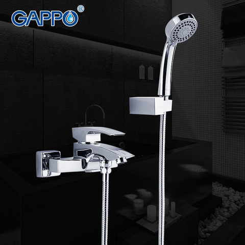 GAPPO 1set Bathroom sink faucet torneira Brass body bathtub sink Tap mixer Cold Hot water restroom faucet in hand shower GA3007 ► Photo 1/1