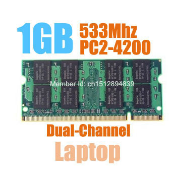 MLLSE New Sealed SODIMM DDR2 533Mhz 1GB PC2-4300 memory for Laptop RAM,good quality!compatible with all motherboard! ► Photo 1/1