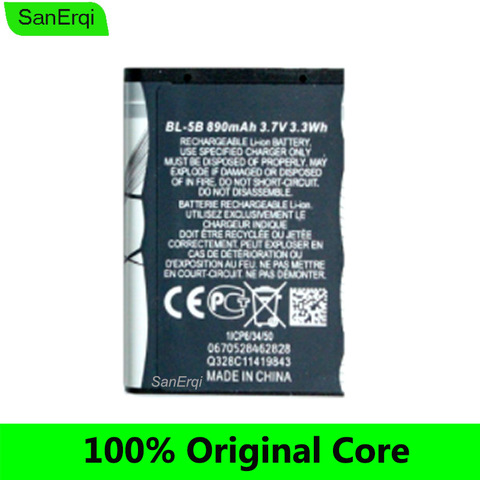 For Nokia BL-5B Battery Mobile Phone 5300 5320 7360 3220 6120C BL 5B BL5B BL-5B  BL 5B Battery ► Photo 1/1