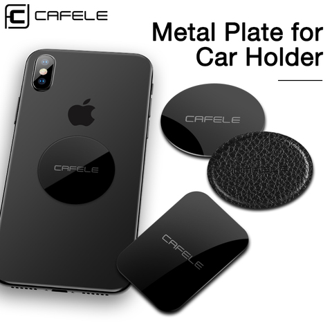 CAFELE Universal Car Phone Holder Metal Plate for Magnetic Adsorption Desk Wall Phone Holder Iron Sheets for Air Vent Car Holder ► Photo 1/6