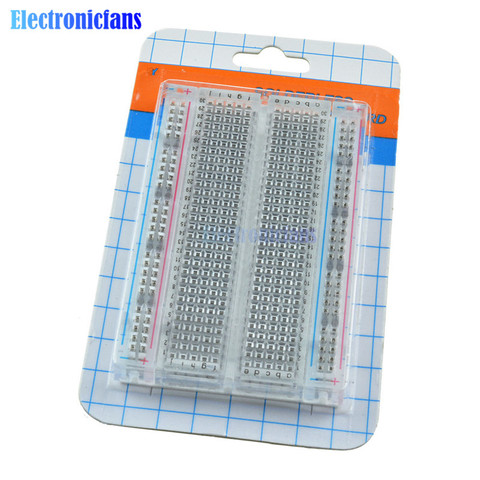 New Mini Solderless Breadboard Transparent Material 400 Points Available DIY ► Photo 1/6