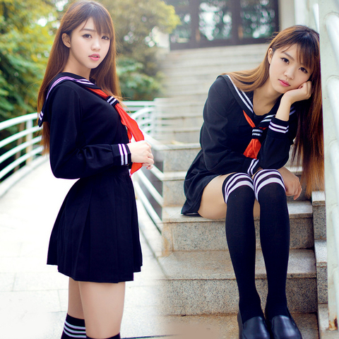 Japanese sailor suit Anime costume Girls High school student uniform ,Long-sleeve JK uniform sexy clothing navy color - Price history & Review | AliExpress Seller - WUYANGTONGDA 888 dance Store | Alitools.io Japanese sailor suit Anime costume Girls High school student uniform ,Long-sleeve JK uniform sexy clothing navy color - Price history & Review | AliExpress Seller - WUYANGTONGDA 888 dance Store | Alitools.io