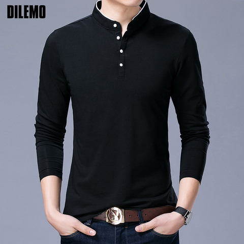 Hot Sell 2022 New Fashion Brand Clothing Polo Shirt Mens Long