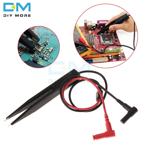 SMD Inductor Test Clip Probe Tweezer 250V For Resistor Multimeter Capacitor Meter Clip Probe For SMD Components Measure ► Photo 1/6