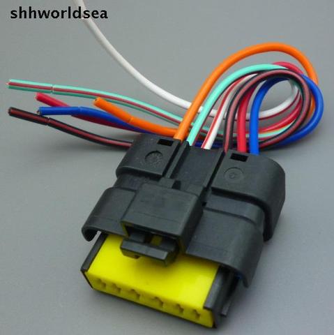 shhworldsea 6 Pin auto Connectivity valve oil pump plug Car throttle valve plug waterproof socket for Peugeot for Citroen for VW ► Photo 1/4