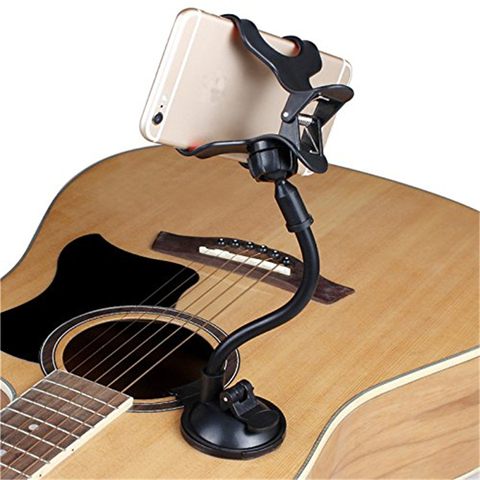 Phone Holder Stand for Guitar Street Singing lyrics Song Sucker Suction Cups Musicians Guitar Stand Mobile Car Support Holder ► Photo 1/6