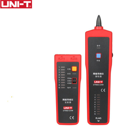 UNI-T UT682 Network Wire Tester Tracker RJ11 RJ45 Wire Line Finder Lan tester Handheld Cable Testing Tool for Network Maintenanc ► Photo 1/6