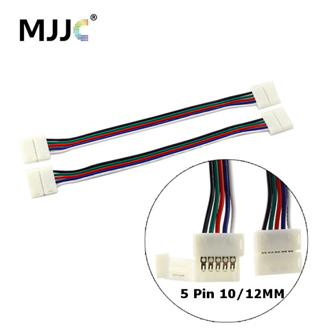 Solderless RGBW LED Connector 5 Pin 10MM 12MM 15CM Long Extension Cable with Quick LED Stripe Connector Free Welding ► Photo 1/1