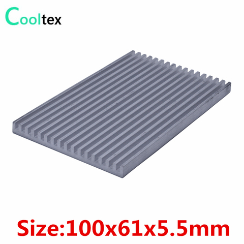 (Special Offer) DIY Aluminum Heatsink 100x61x5.5mm Radiator Heat Sink for Chip LED IC Electronic cooler cooling ► Photo 1/3
