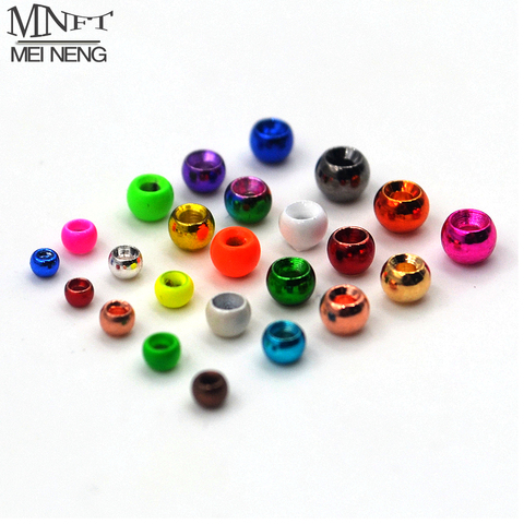 MNFT 100Pcs Copper Material Colorful Head Bead Brass Beads Hooks Head Fly Fishing Tying Materials Accessories ► Photo 1/6