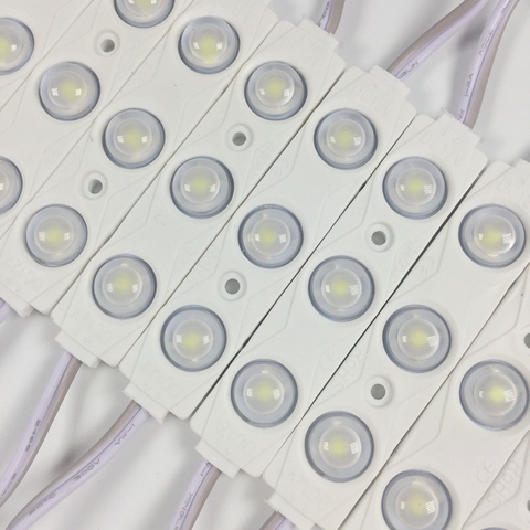 20pcs/lot NEW 2835 3LED injection led module 12V with lens Waterproof IP67 1.5w LED Modules Lighting for Signage advertisement ► Photo 1/6