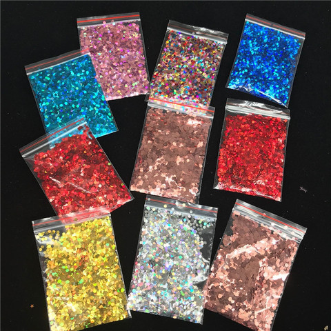 20g 3mm Star Heart Foil Confetti Hexagon Sprinkles Birthday Party Wedding Decoration Clear Bubble Balloon Filler Shinny Sequins ► Photo 1/6