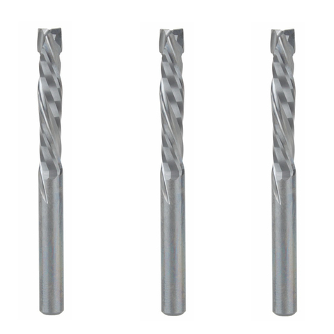 3pc 4x22mm UP DOWN Cut Two Flutes Spiral Carbide Mill Tool Cutter for CNC Router, Compression Wood End Mill Cutter Bit ► Photo 1/2