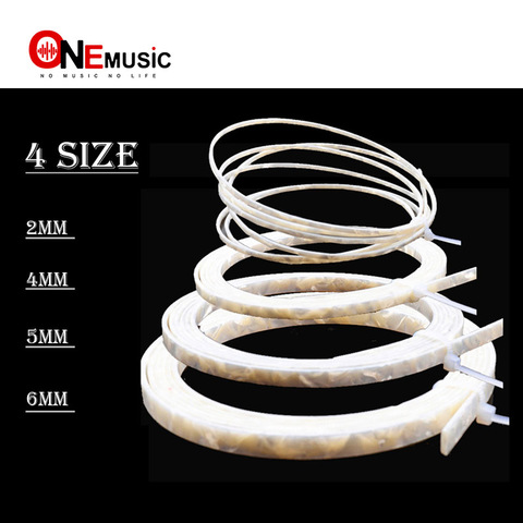 Colorful Celluloid 6/5/4/2 mm Width Guitar Binding Purfling 5 Feet Length White Pearl ► Photo 1/5