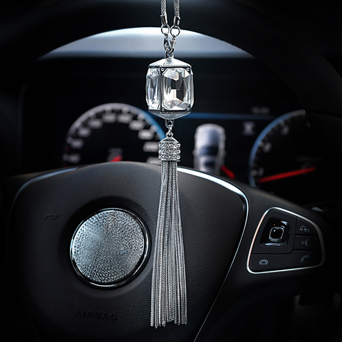 Car Pendant Crystal Decoration Suspension Ornaments Fashion Automobiles Rearview Mirror Hanging Adornment Auto Accessories Gift ► Photo 1/6