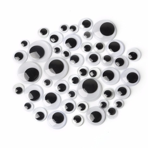 Mixed 5/6/7/8/10/12/15/18/20mm Self-adhesive Moving Eyes For Toys Dolls Googly Wiggly Eyes DIY Scrapbook Accessories ► Photo 1/6