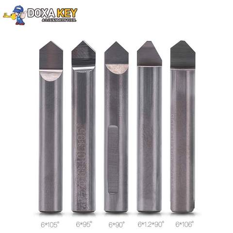 RAISE Tungsten Carbide Flat drill 6*90/95/105 degrees all kinds of vertical key machine bit milling cutter/flat drill ► Photo 1/5