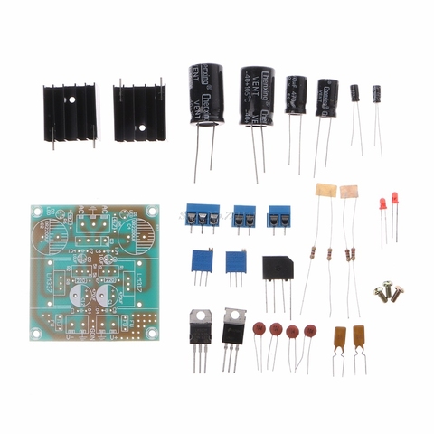Fused LM317+LM337 Postive Negative Dual Card Power Adapter Electronic Parts DIY Kit Logic ICs Dropship ► Photo 1/6