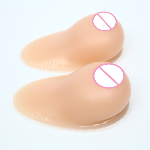 B-E Cup Water Drop Shape Sagging Breast Forms Concave Surface Chest Silicone Self Adhesive Transgender Drag Queen Crossdresser ► Photo 1/6