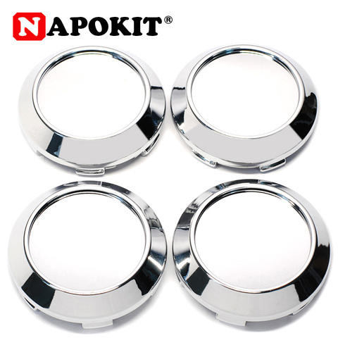 4Pcs/lot 60mm ABS Chrome Auto Car Wheel Center Hub Caps Cover Hubcaps Rim Automobile Dust Cover Fit 42mm Car Logo Emblem Badge ► Photo 1/6