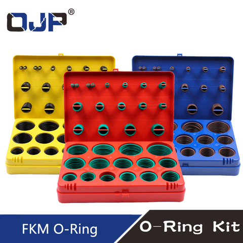 390PC Fluorine rubber Ring Green FKM O Rings Kit 30Sizes O-ring Seal Rubber Washer Gasket O-Ring Set Assortment Set Kit Box ► Photo 1/6