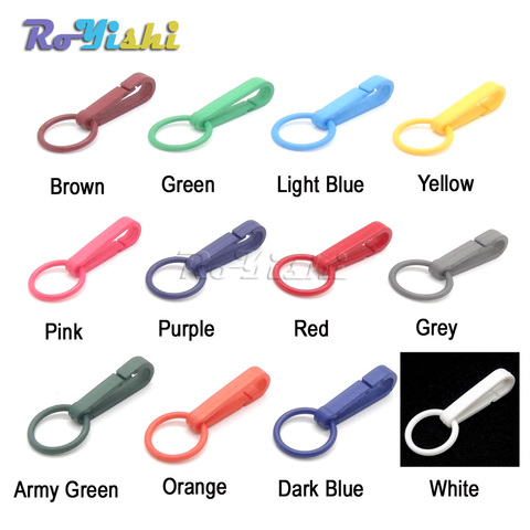 12pcs/pack Colorful Gloves Hook Plastic Buckles Snap Hook With O-Ring Used For Shower Curtains ► Photo 1/6