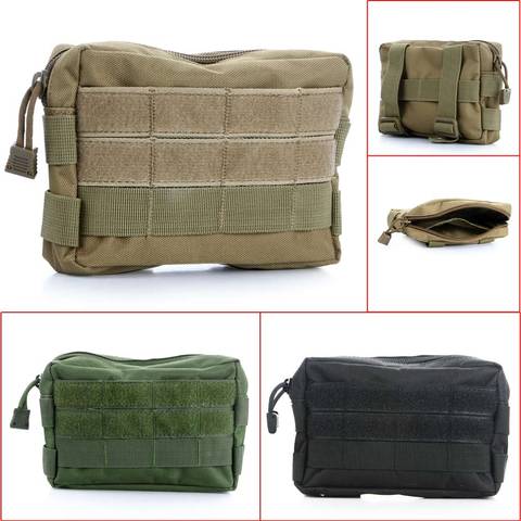 Durable 1000D Outdoor Military Tactical Waist Bag Multifunctional EDC Molle Tool Zipper Waist Pack Accessory Belt Hanging Pouch ► Photo 1/6