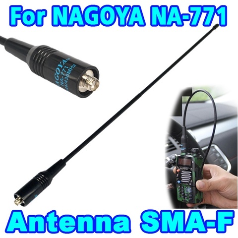 Latest SMA Female Dual Wide Band NA-771 Flexible Antenna Two Way Radio VHF/UHF 144/430MHz For BAOFENG UV-5R BF-888S Kenwood ► Photo 1/6