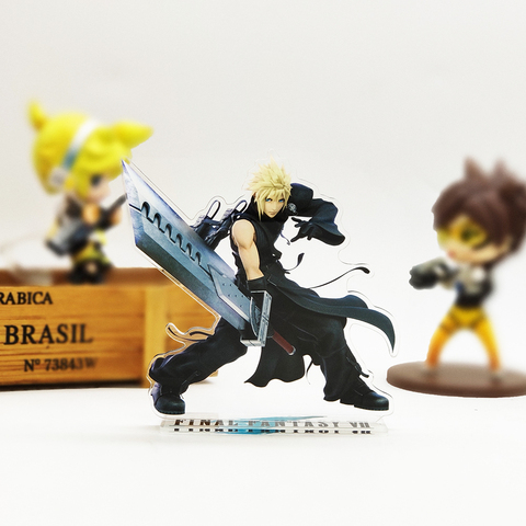 Love Thank You Final Fantasy VII 7 Cloud Strife acrylic stand figure model plate holder cake topper anime Japanese cool ► Photo 1/3