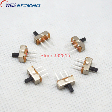 100PCS SS12D00 SS-12D00 4MM 3MM 5MM 1P2T toggle switch Interruptor on-off mini 1 Way 2 Band Slide Switch PCB Mount (in stock) ► Photo 1/4