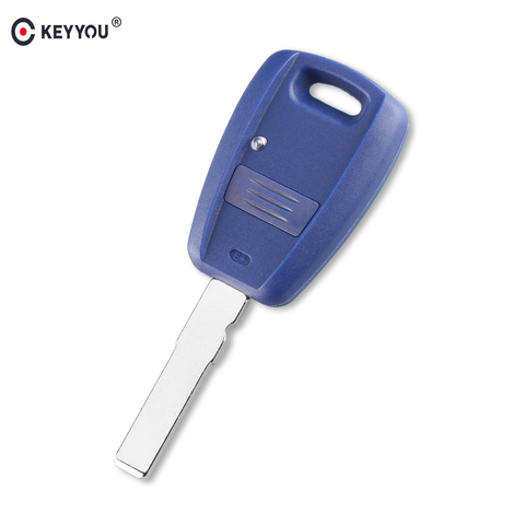 KEYYOU 1 Button Remote Car Key Fob Shell For Fiat Punto Doblo Bravo Blank Replacement Cover Uncut SIP22 Blade ► Photo 1/6