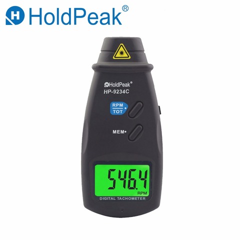 HoldPeak Laser Tachometer HP-9234C Speed Meter Digital Diagnostic-tool Photo LCD RPM Meter Engine Motor Non-contact Tachometer ► Photo 1/6