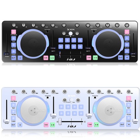 iCON I-DJ IDJ Mini USB MIDI/DJ Controller Professional Audio DJ Mixer With Touch Sensitive Scratch Wheels ► Photo 1/1