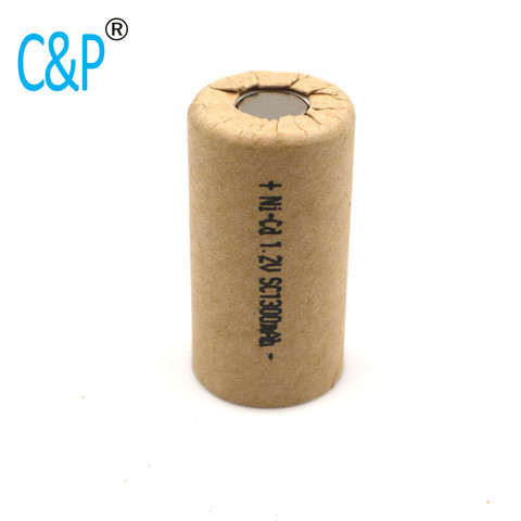 C&P FOR Ni-CD SC1300mAh battery batteries SC Power Cell,rechargeable battery cell,power tool battery cell,discharge rate 10C ► Photo 1/6