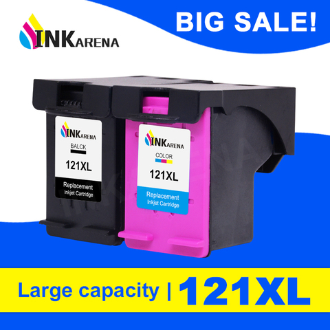 INKARENA Remanufactured Ink Cartridge Replacement For HP121 XL Deskjet F4283 F2423 F2483 F2493 F4213 F4275 F4283 F4583 Printer ► Photo 1/6