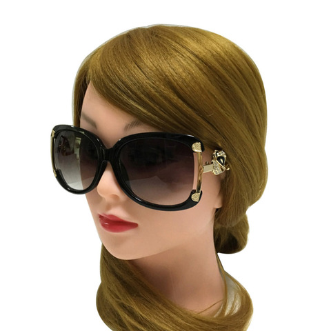 Sunglasses Women Luxury Brand Designer Ladies Alloy Frame Gold Fox Decoration Sun Glasses Girls 4 Colors ► Photo 1/6